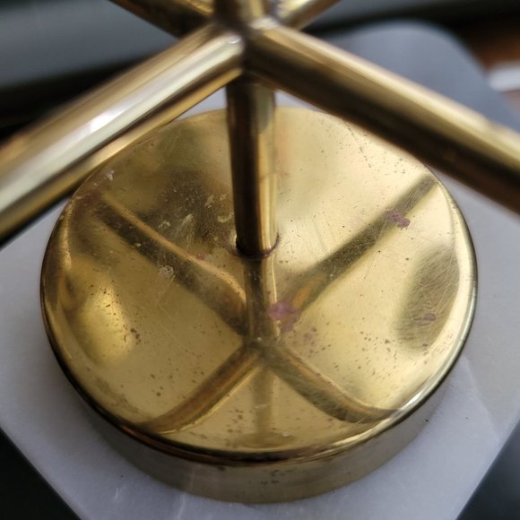 Zodax Mannara Five Tier Brass and Marble Taper Candle Holder (1 of 2) - Picture 7 of 7